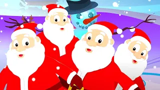 Five Fat Santa, Xmas Song and Preschool Rhymes for Kids