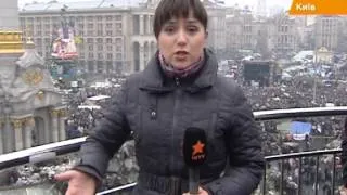 Майдан собрал многотысячный митинг против российской оккупации Украины