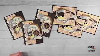 How to make Donna's Two for One Card with Latte Love Kitchen Table Stamper