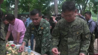 Lorenzana, Año lead boodle fight with troops in Marawi