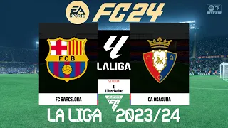 FC 24 Barcelona vs Osasuna | La Liga 2024 | PS5 Full Match