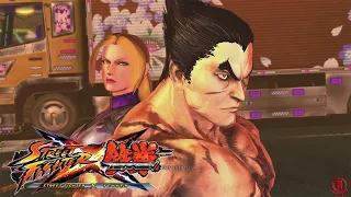 Street Fighter X Tekken (PC) Kazuya & Nina Williams Gameplay Walkthrough - Story & Ending [4K 60FPS]