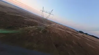 Twilight FPV Freestyle | Sunset & Moonrise at the powerlines