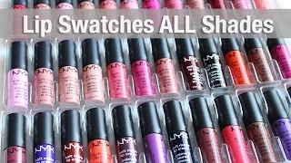 NYX Soft Matte Lip Cream Lip Swatches | ALL 35 Shades