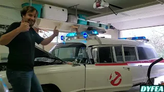 Ghostbusters ECTO-1 SIREN And LIGHTBARS TEST!!!