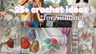 100 BEGINNER FRIENDLY things to crochet FOR SUMMER!! (trendy/pinterest inspired)⛱️