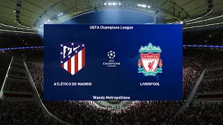 Atletico Madrid vs Liverpool - UEFA Champions League UCL 2021/2022 - eFootball PES 2021