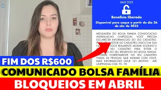 A CASA CAIU! BOLSA FAMÍLIA BLOQUEADO ESSA SEMANA – CONFIRMADO NO APLICATIVO NOVOS BLOQUEIOS em ABRIL