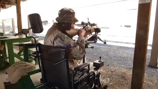 Power Wheelchair Gun Mount with Rifle Rest