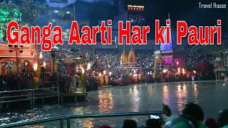 Ganga Aarti at Har Ki Pauri - Haridwar Kumbh Mela 2021 EP 02 -  - Travel House - Ganga Aarti live