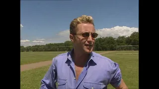 Michael Flatley Inspects the Hyde Park Feet of Flames Stage Set (RARE behind-the-scenes footage)