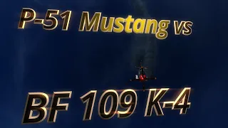 DCS BF 109 K-4 vs P-51 Mustang Dogfight