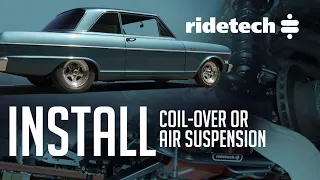 1962-1967 Chevy II / Nova Coil-Over / Air Suspension with Ridetech tubular control arms and 4-link
