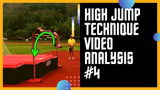 High Jump Technique Video Analysis #4 - Learn Proper Rotation over the Bar