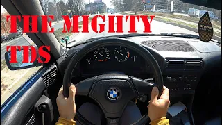 POV | BMW E34 525 TDS Touring Remapped |  City Driving and Highway | 4K