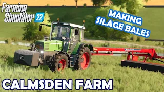 Mowing, Baling & Silage Wrapping On Calmsden Farm! Starting From Scratch | FS22 | Calmsden Farm Ep 1