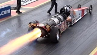 FireForce 5 Jet Car at Santa Pod Raceway - 1/4 Mile 5.07 @ 298mph