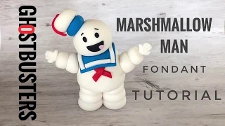 Ghostbusters Marshmallow Man Fondant tutorial