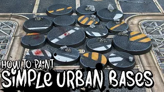 How to Make and Paint Urban/Industrial Themed Bases