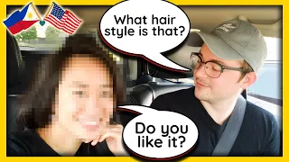 Getting My NEW Hair Cut and See What's My Husband Reaction! { International Couples!} 🇵🇭🇺🇲