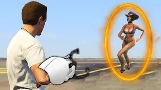 GTA 5 Mods - PORTAL GUN MOD! (GTA 5 PC Mods Gameplay)