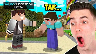 NOOBEK MÓWI TAK PRZEZ CAŁY DZIEŃ w Minecraft!