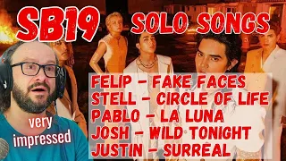 SB19 - solo songs FELIP STELL PABLO JOSH JUSTIN reaction