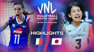 🇫🇷 FRA vs. 🇯🇵 JPN - Highlights | Week 2 | Women's VNL 2024