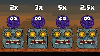 RED BALL 4: Birberry Ball ALL LEVELS '2x vs 3x vs 5x vs 2.5x' SPEED RUN GAMEPLAY VOLUME 2