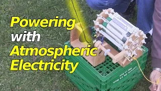 Atmospheric Electricity Powering a Corona Motor/Electrostatic Motor