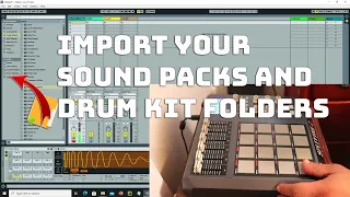 How to Import your drum kits & sample Folders into Ableton(free drum kits link in the description)