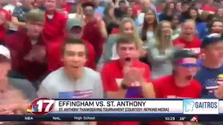 WAND tv 17 repking media 🏀 highlights of the 2019 effingham st Anthony Thanksgiving tournament!!