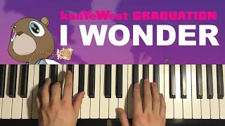 Kanye West - I Wonder (Piano Tutorial Lesson)