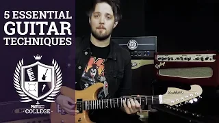 5 Essential (& Easy) Guitar Techniques You MUST Know | PMT College
