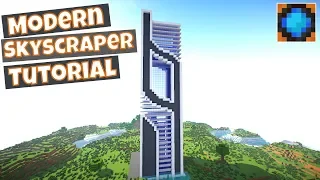 How to Build a Modern skyscraper in Minecraft -Full Tutorial