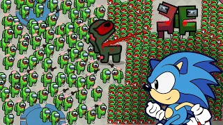 Sonic vs Zombies 100001 / Among Us animation