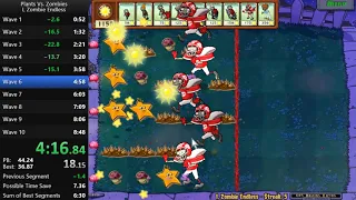 Plants vs Zombies - I, Zombie Endless - 8m25s (Former WR)