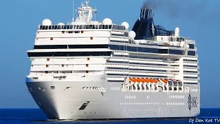 Msc Poesia cruise ship in Klaipeda Port