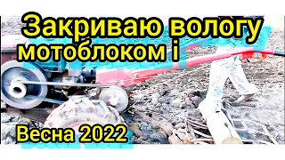 Весна 2022 Закриття вологи мотоблоком. Куди поділось зчеплення