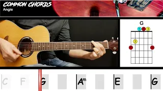 Angie - The Rolling Stones | GUITAR LESSON | Common Chords
