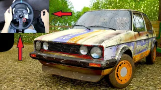 Rebuilding A Volkswagen Golf MK-1 - Forza Horizon 4 (Steering Wheel + Shifter) Gameplay