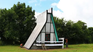 [Full Video] Build 3-Story Modern Mud Tiny House