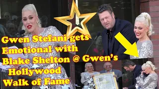 Gwen Stefani gets Emotional with Blake Shelton @ Gwen's Hollywood Walk of Fame