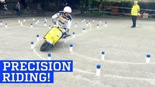 Precision Scooter Riding on Vespa Agility Course!