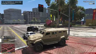 GTA 5 - Security Van Ambush in Downtown + Six Star Escape