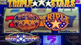 $10 Spins Old School 3 Reel Triple Stars & Five Star Classic Slots