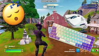 Satisfying Custom Keyboard ASMR😴Fortnite Realistic 1v1 Gameplay