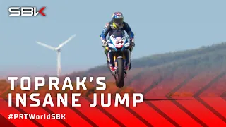 Toprak Airlines RETURNS at Portimao with ENORMOUS jump in FP2! ✈️ | #PRTWorldSBK 🇵🇹