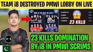 TEAM i8 DESTROYED PMWI LOBBY🔥 | Team i8 23 kills Domination😧 | Indian Caster Totally Shocked😳