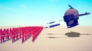 ARMY HELICOPTER vs 100x UNITS - Totally Accurate Battle Simulator TABS